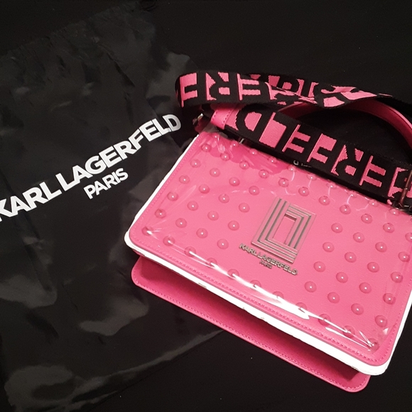 Karl Lagerfeld Paris Simone Raspberry Crossbody bag - Picture 2 of 7